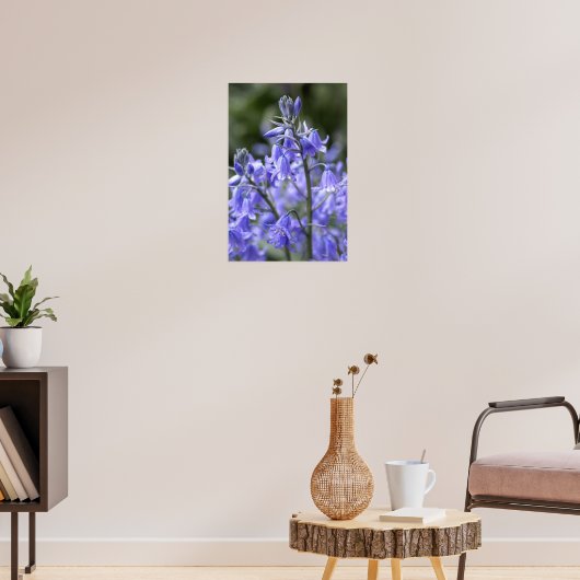 Spring Bluebells na de regen Poster (Woonkamer 3)