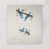 Spring Bluebirds Receptie (Buitenkant ongevouwen)