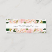 Spring Blush Bloemen Bruiloft RSVP Kaarten Mini Visitekaartje (Voorkant)