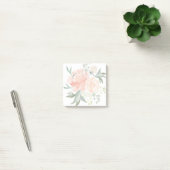 Spring Blush en Peach Waterverf Floral Post-it® Notes (Kantoor)