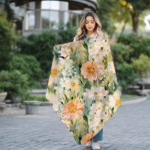 Spring Blush en Perzik Waterverf Floral Botanical