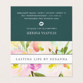 Spring Blush Lip Product Distributeur Tips & Trick Visitekaartjes (Buitenkant ongevouwen)