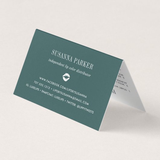 Spring Blush Lip Product Distributeur Tips & Trick Visitekaartjes (Achterkant)