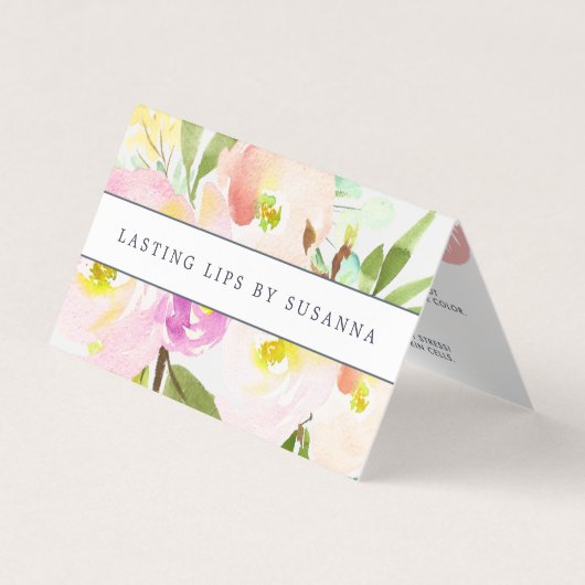 Spring Blush Lip Product Distributeur Tips & Trick Visitekaartjes (Voorkant)