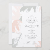 Spring Blush Sage Abstract Invitation (Devant)