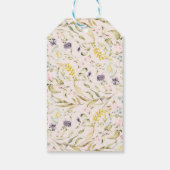 Spring Boho Wildflower Pampas Wedding Cadeaulabel (Achterkant)