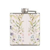 Spring Boho Wildflower Pampas Wedding Heupfles (Achterkant)