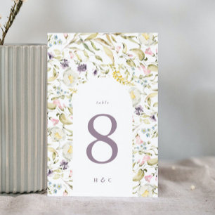 Spring Boho Wildflower Pampas Wedding Kaart