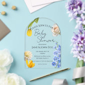 Spring Botanical Acrylic Baby Shower Invitation (Insitu (Mariage))