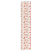 Spring Botanical Blush Sage Leaves Table Runner Korte Tafelloper (Voorkant)