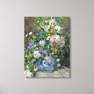Spring Bouquet, 1866, van Pierre-Auguste Renoir Canvas Afdruk