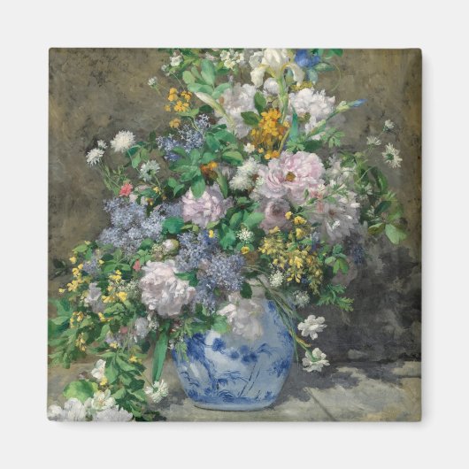 Spring Bouquet, 1866, van Pierre-Auguste Renoir Magneet (Voorkant)