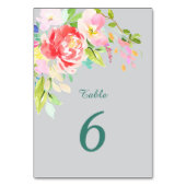 Spring Bouquet Border Wedding Kaart (Achterkant)