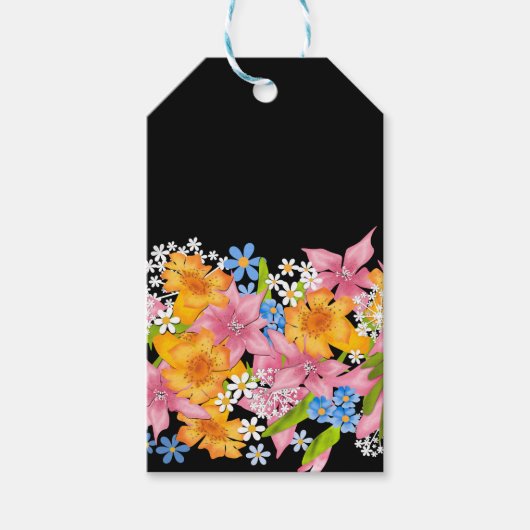 Spring bouquet cadeaulabel (Voorkant)