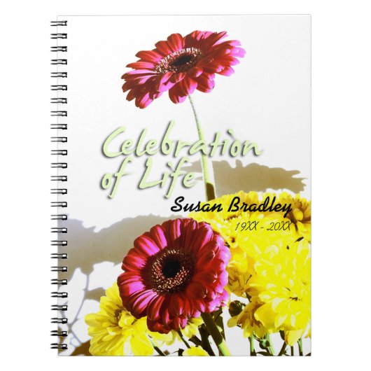 Spring Bouquet Celebration of Life Guest Book Notitieboek (Voorkant)