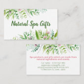 Spring Bouquet Handmade Bath Soak Body Butter Soap Visitekaartje (Voorkant / Achterkant)