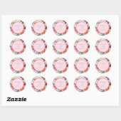 Spring Bouquet in Pink en Ivory Wedding Sticker (Vel)
