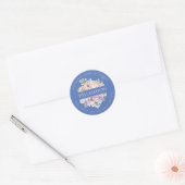Spring Bouquet Ronde Sticker (Envelop)
