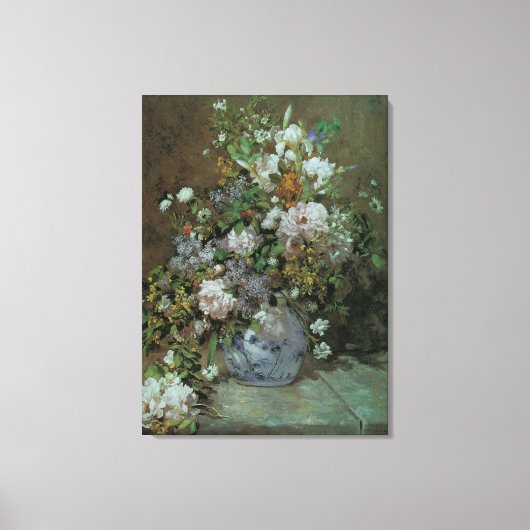 Spring Bouquet van Pierre Renoir,  bloemen Canvas Afdruk (Voorkant)