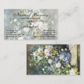 Spring Bouquet van Pierre Renoir, bloemen Visitekaartje (Voorkant / Achterkant)