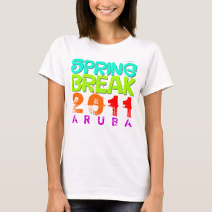 Spring Break 2011 Aruba White T-Shirt
