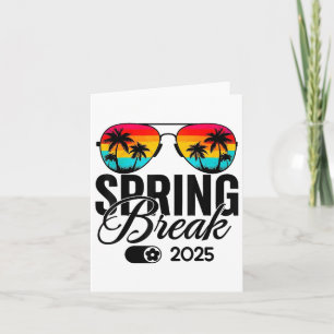 Spring Break 2025 Mode op Retro Sungles Beach Vaca Kaart