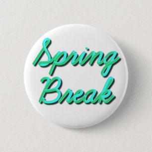 Spring Break 3D Ronde Button 5,7 Cm