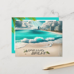 Spring Break Beach Briefkaart