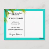 Spring Break Beach Briefkaart (Achterkant)