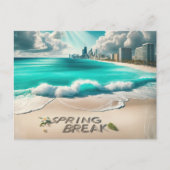 Spring Break Beach Briefkaart (Voorkant)