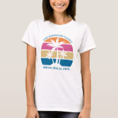 Spring Break Beach Sunset Custom Family T-shirt (Voorkant)