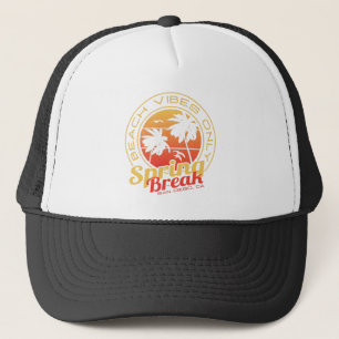 Spring Break Beach Vibes only San Diego California Trucker Pet