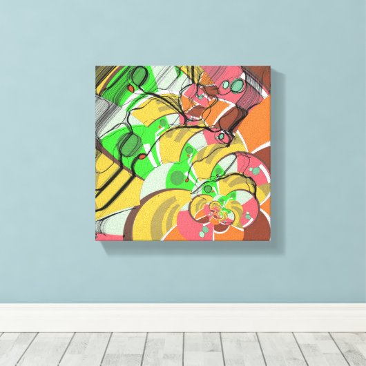 spring break canvas afdruk (Insitu (Houten vloer))