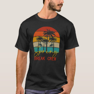 Spring Break Crew Souvenir Summer Vacking Beach T-shirt