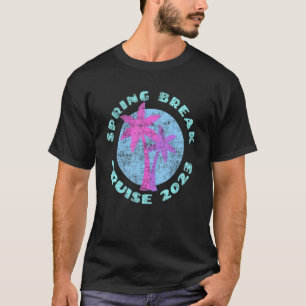 Spring Break Cruise 2023 Vaporwave Graphi T-shirt