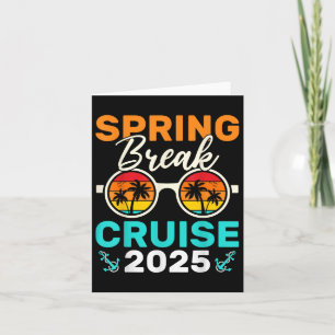 Spring Break Cruise 2025 voor Familie Matching Cru Kaart