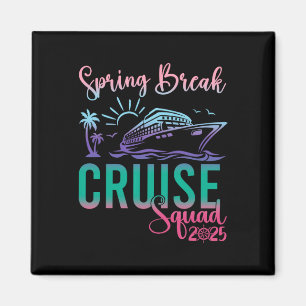 Spring Break Cruise Squad 2025 Familiereis Vakanti Magneet