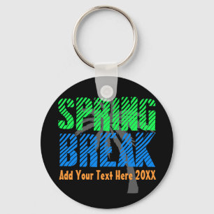 Spring Break Custom Neon Souvenir Sleutelhanger