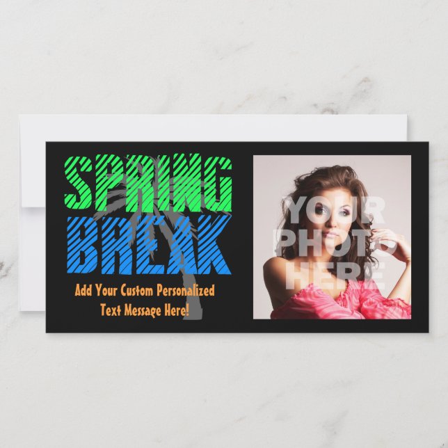 Spring Break-fotokaart (Voorkant)