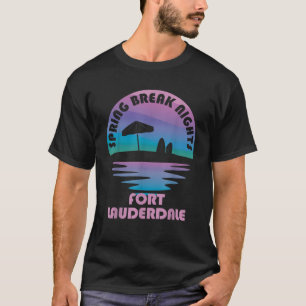 Spring Break Ft Lauderdale Sunset Matching T-shirt