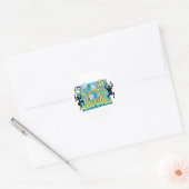 Spring Break Fun-ontwerp Ronde Sticker (Envelop)