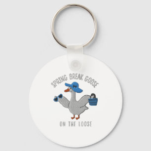 Spring Break Goose on the Loose Sleutelhanger