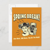 Spring Break: Je doet de Wiskunde Briefkaart (Voorkant / Achterkant)