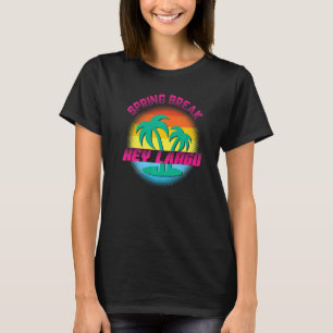 Spring Break Key Largo Sunset Matching Wom T-shirt