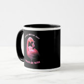 Spring Break Miami Beach Flamingo Sunbribril Mok (Voorkant links)