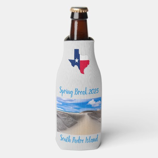 Spring Break op South Padre Island Flesjeskoeler (Fles Voorkant)