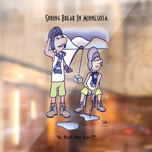 Spring Break Raamsticker (Vel 2)