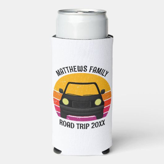 Spring Break Road Trip Sunset Customized (Seltzer Voorkant)