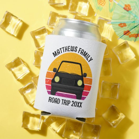 Spring Break Road Trip Sunset Customized Blikjeskoeler (Insitu Zomer)