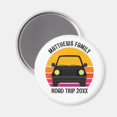 Spring Break Road Trip Sunset Customized Magneet (Voorkant / Achterkant)